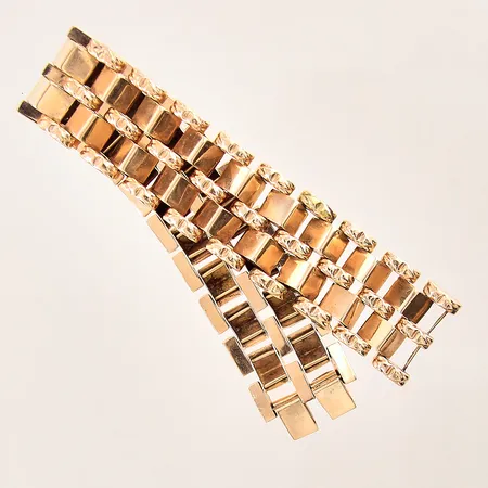 Armband, längd: 20cm, bredd: 22,3mm, bruksslitage, 18K  Vikt: 41 g