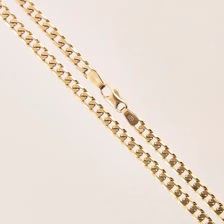 Kedja Pansar, längd: 45cm, bredd: 3,9mm, 18K  Vikt: 19,1 g