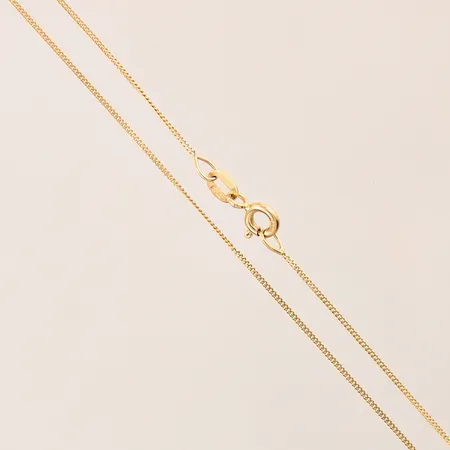 Kedja Pansar, längd: 39cm, bredd: 0,9mm, 18K  Vikt: 1,5 g