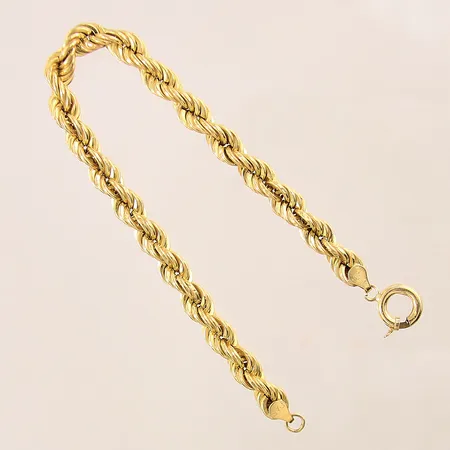 Armband Cordell, längd: 20cm, bredd: 6,6mm, bucklor, ihålig, 18K  Vikt: 7,9 g