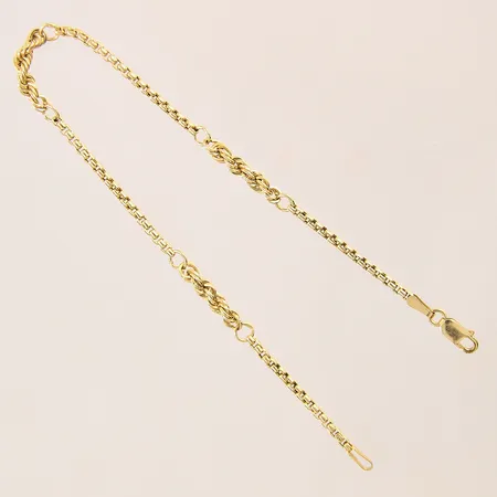 Armband, längd: 19cm, bredd: 1,9-2,9mm, 18K  Vikt: 2,4 g