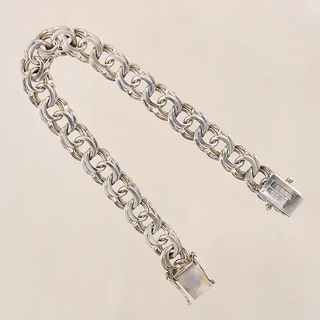 Armband Bismarck, längd: 19cm, bredd: 9,8mm, silver 925/1000 Vikt: 23 g