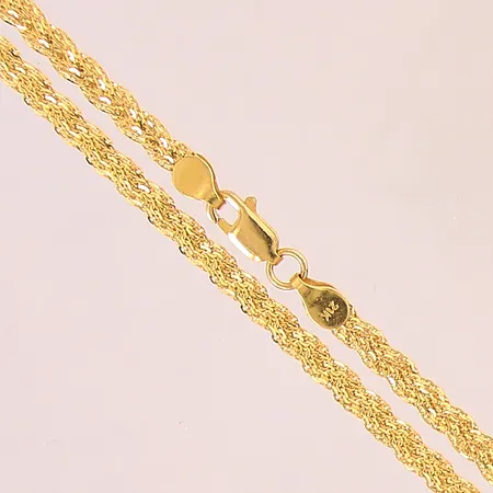 Collier, längd 40cm, bredd 3,5mm, 21K  Vikt: 7,5 g