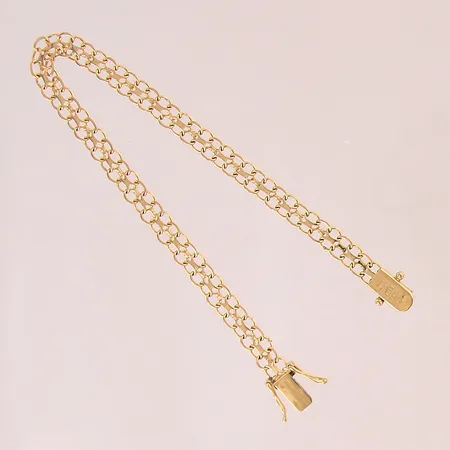 Armband X-länk, längd: 18cm, bredd: 4,9mm, 18K  Vikt: 5,2 g
