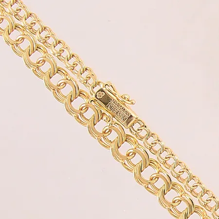 Collier doserad Bismarck, längd: 42,5cm, bredd: 3,6-6,1mm, 18K  Vikt: 13,1 g