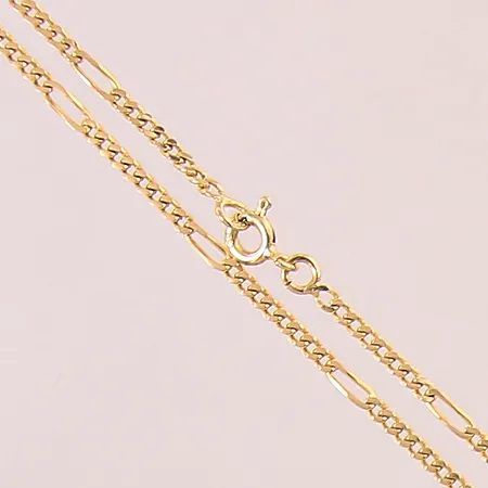 Kedja Figaro, längd: 47cm, bredd: 2mm, 18K  Vikt: 6,2 g