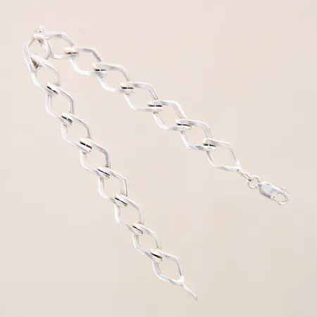 Armband, längd: 19,5cm, bredd: 8,8mm, GHA, silver 925/1000 Vikt: 14,1 g