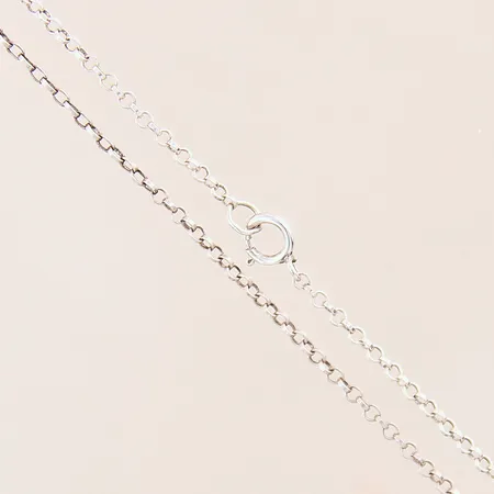 Kedja Ärtlänk, längd: 47,5cm, bredd: 1,4mm, silver 925/1000 Vikt: 1,8 g