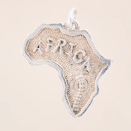 Hänge Afrika, 33x28mm, 925/1000 Vikt: 4 g