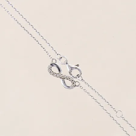 Kedja Ankar med integrerat hänge, längd: 43,5cm, bredd: 1,1-5,3mm, silver 925/1000 Vikt: 2 g