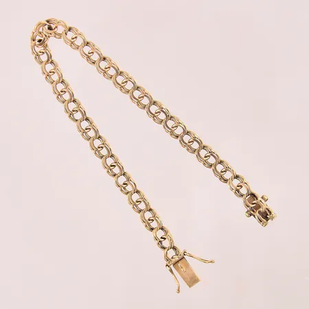 Armband Bismarck, längd 18,5cm, bredd 6mm, 18K Vikt: 10,7 g