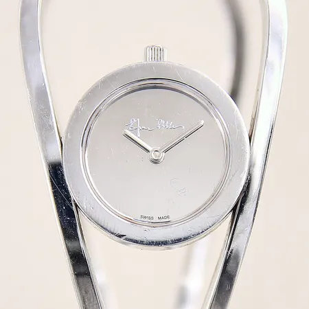 Damur Efva Attling Loop, Ø22mm, Ø48mm, quartz, stål, safirglas, mindre repor, inga tillbehör.