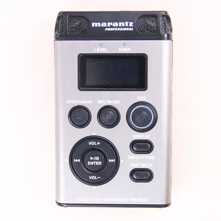 Diktafon Marantz Professional, Solid state recorder PMD620, Made in Japan, kabel, ej funktionstestad. 