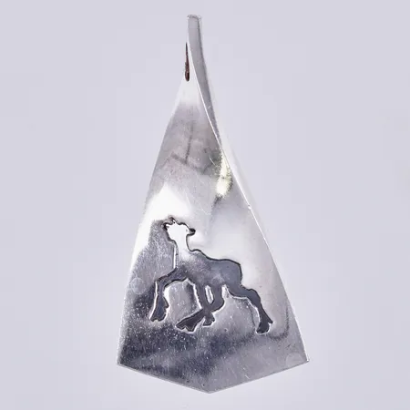 Hänge, längd: ca 3,6cm, bredd: ca 19mm, 925/1000 silver Vikt: 5,7 g