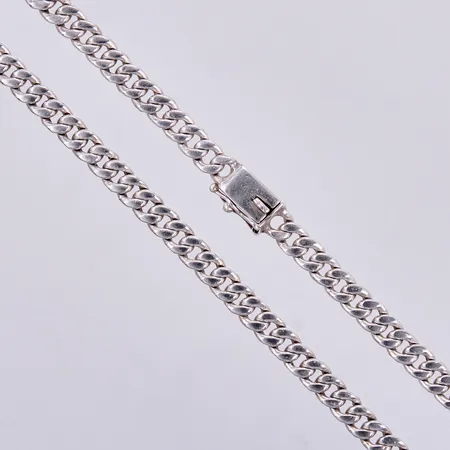 Kedja Pansar längd ca 53,5cm, bredd ca 6mm, 925/1000 silver Vikt: 51 g