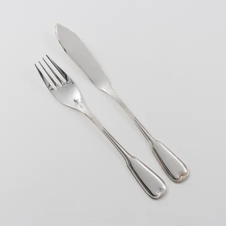 Fiskbestick 6+6 st, nysilver stämplade Älghult-Proffs, längd 19 och 21 cm, oanvända. Vikt: 0 g Skickas med paket.