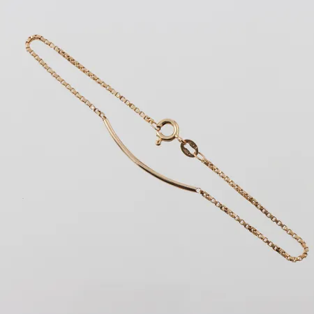 Armband delvis venezia, längd 19,5cm, bredd 1,3mm, 18k Vikt: 3 g