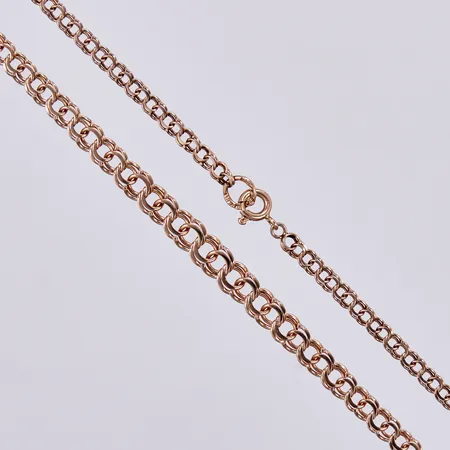 Collier doserad Bismarck, längd ca 43,5cm, bredd ca 3-6mm, 18K Vikt: 8,6 g