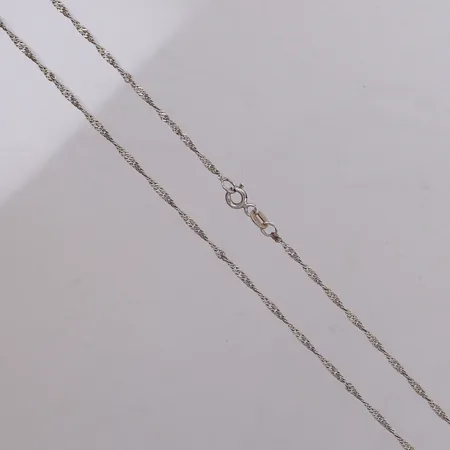 Kedja Singapore, längd 50cm, bredd 1,7mm, silver 925/1000  Vikt: 2,4 g