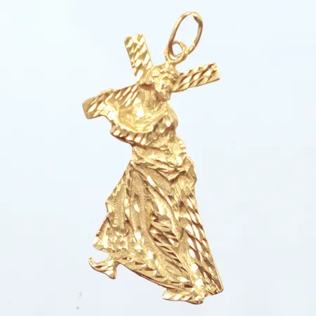 Hänge kors, längd 41,1mm, bredd 20,6mm, 18K  Vikt: 5,9 g