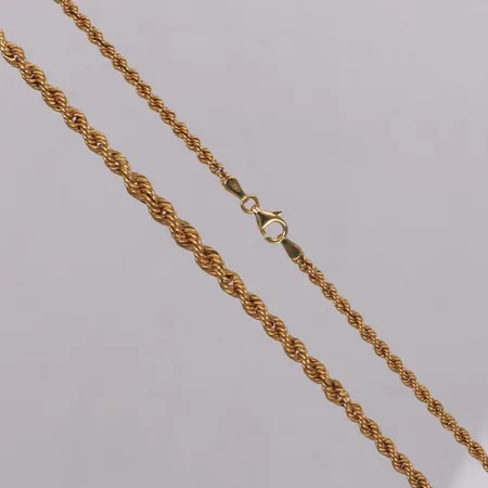 Kedja doserad Cordell, längd 50cm, bredd 2,7-4,4mm, GHA, ihålig, 18K  Vikt: 6 g
