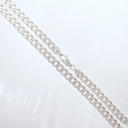 Kedja Pansar, Guldfynd, längd 56,5cm, bredd 7,2mm, silver 925/1000 Vikt: 50,6 g
