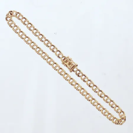 Armband, Bismarck, längd 20cm, bredd 3,70mm, 18k Vikt: 5,5 g