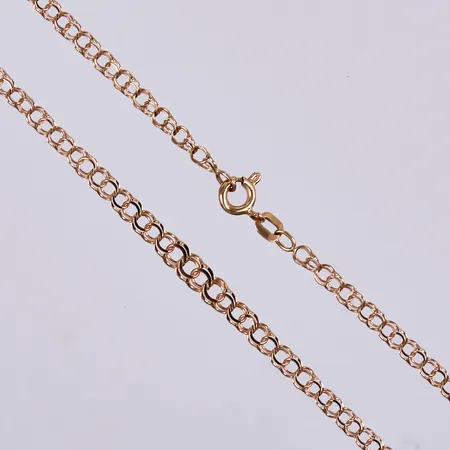 Collier, doserad Bismarck, längd: ca 45cm, bredd: ca 3-5mm, 18K  Vikt: 5,2 g