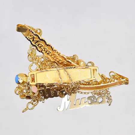 Diverse defekt guld, 14K. Vikt: 8 g