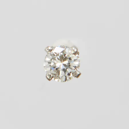 Ett udda örhänge, diamant 1 x ca 0,23ct, W/VS Ø 4mm, vitguld, saknar stoppers, 18K Vikt: 0,3 g