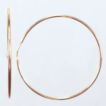 Ett par örhängen, creoler, Ø49mm, 14k   Vikt: 2,5 g