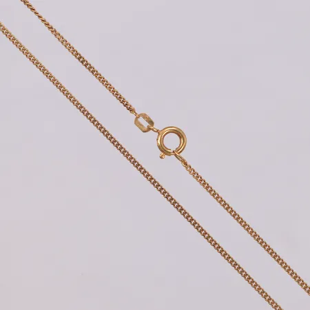 Kedja, pansarlänk, 51cm, bredd: 1,3mm, importstämpel, 18K Vikt: 3,5 g