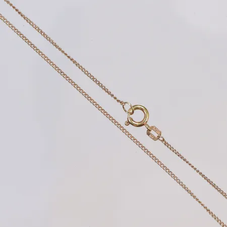 Kedja Pansar 43cm bredd 1mm 18K Vikt: 2,2 g