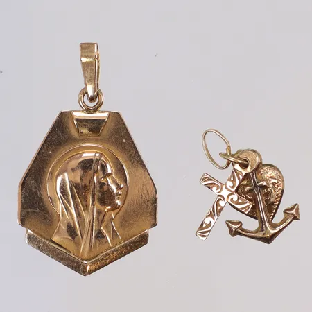 2st Hängen, bland annat tro hopp & kärlek, längd 11-26mm, 14K Vikt: 2,1 g