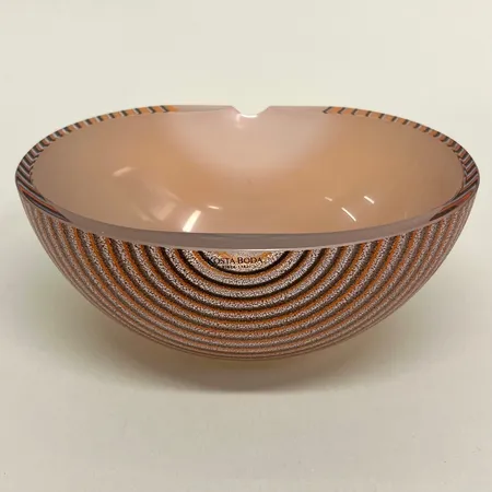 Skål, Oyster, Bertil Vallien, Kosta Boda, glas, höjd 8cm, bredd 18,5cm, signerad och numrerad 50143