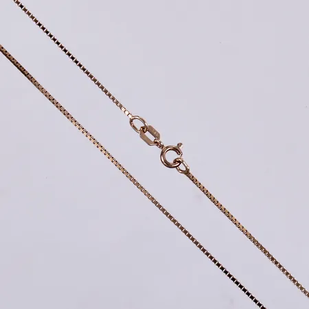 Kedja Venezia, längd: ca 44,5cm, bredd: ca 1mm, förgylld, 925/1000 silver  Vikt: 2,2 g