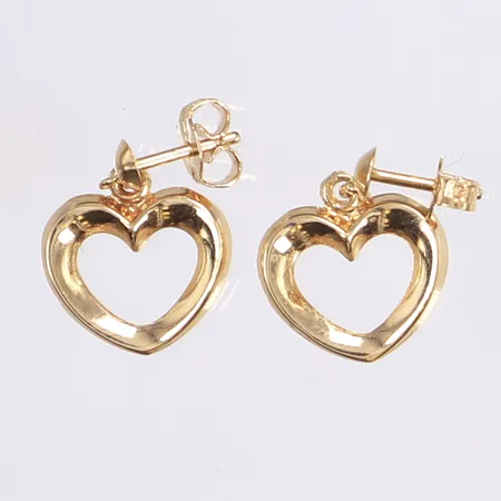 Ett par örhängen, hjärtan, 17x13mm, 18K Vikt: 1,7 g