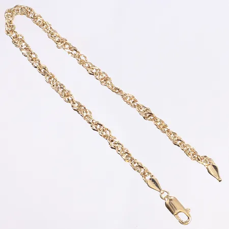 Armband Singapore, 18,5cm, bredd 3mm, 18K Vikt: 2,6 g
