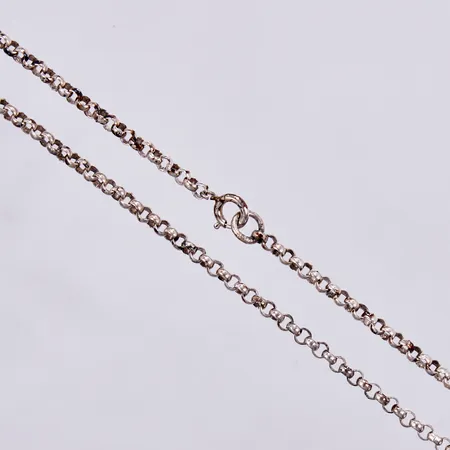 Kedja längd ca 61,5cm, bredd ca 3mm, 925/1000 silver Vikt: 15,2 g