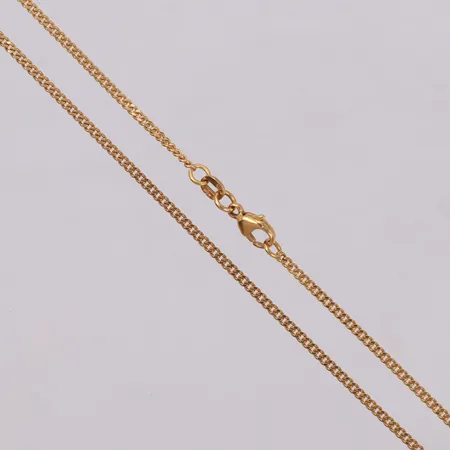 Kedja, pansarlänk, 42cm, bredd: 1,7mm, Balestra, 18K Vikt: 5,2 g