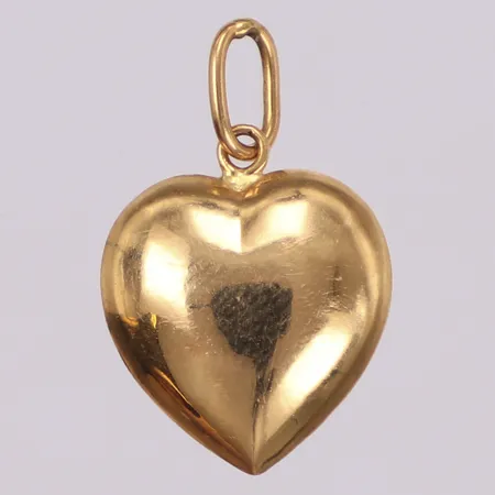 Hänge, hjärta, 18x12mm, ostämplad, 18K Vikt: 0,9 g