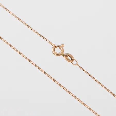 Collier Pansar, längd ca 44.5 cm, bredd 1 mm, 18k. Vikt: 1,8 g