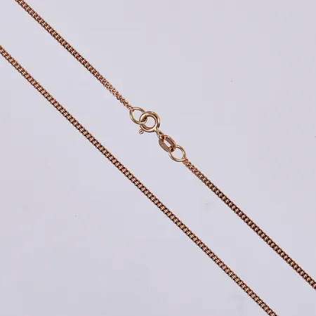 Kedja Pansar, längd: ca 44,5cm, bredd: ca 1,5mm, 18K  Vikt: 4,5 g