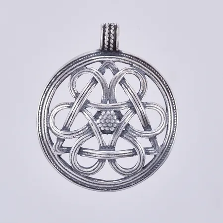 Hänge, längd: ca 3cm, Ø ca 27mm, Kalevala, 925/1000  Vikt: 4,9 g