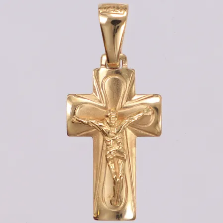 Hänge, krucifix, 28x13mm, Italy, 18K Vikt: 2,2 g