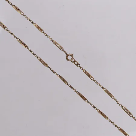 Kedja, längd 44cm, bredd 2,7mm, förgyllt silver 830/1000 Vikt: 3,6 g