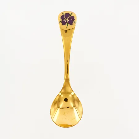 Sked Georg Jensen, Julsked/årssked, år 1974, 15,1cm, förgyllt silver 925/1000, originaletui,  Vikt: 46 g
