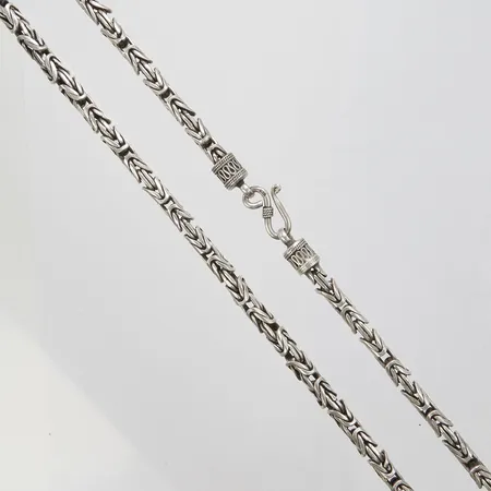 Kedja Kejsarlänk, längd ca 63,5cm, bredd 6,5mm, 925/1000 silver Vikt: 114,7 g