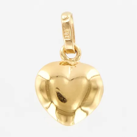Hänge, hjärta, ca 16mm, 18K Vikt: 2,1 g