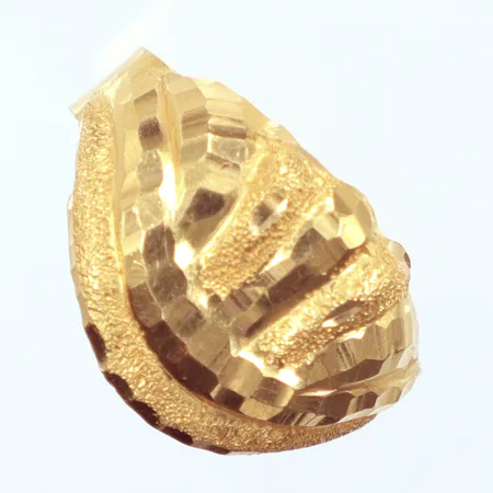 Ring, Ø20, ojämn i skenan, 18K  Vikt: 3,3 g